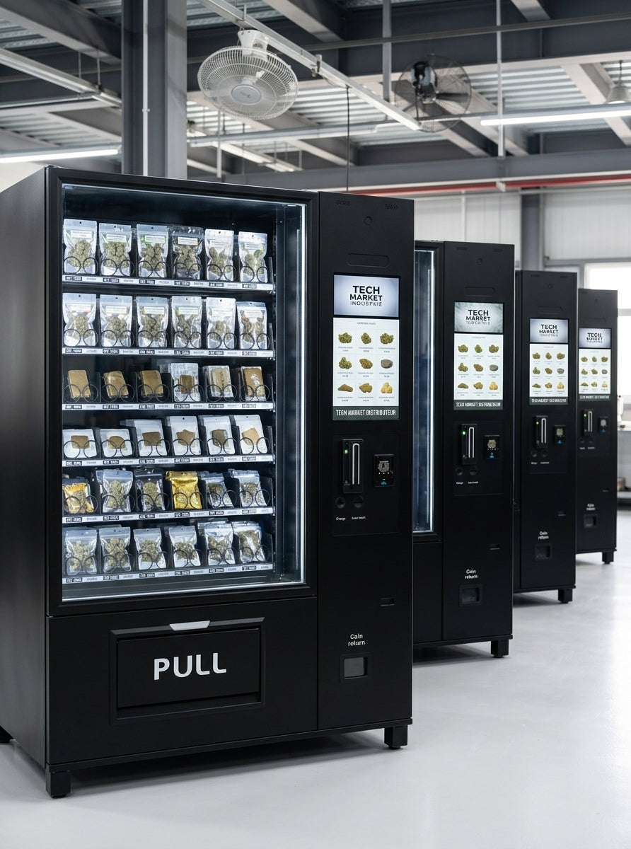 Distributeur Automatique XL Réfrigéré Connecté — Haut de Gamme, Full Option