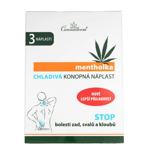 Cannaderm Mentholka Cooling Plasters – 3 pièces